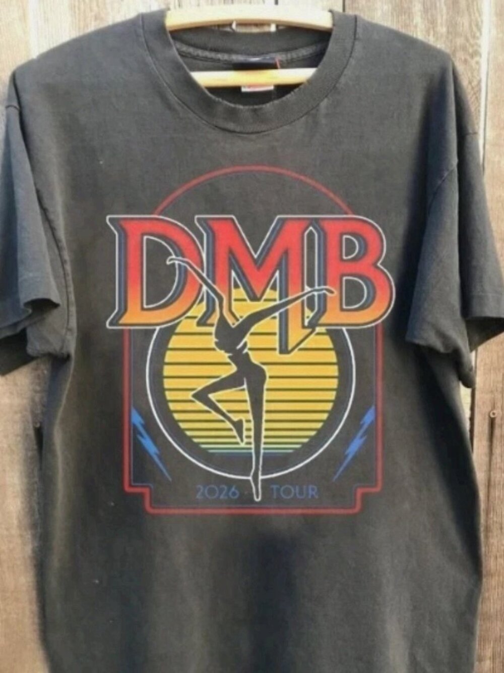 DMB 2026 Tour Dave Matthews Band Vintage Graphic Black T-Shirt